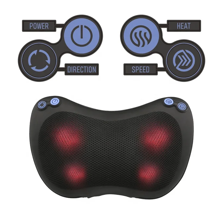 
Hot sale Full body head back rolling Kneading Electric vibrating massage pillow massage pillow wireless 