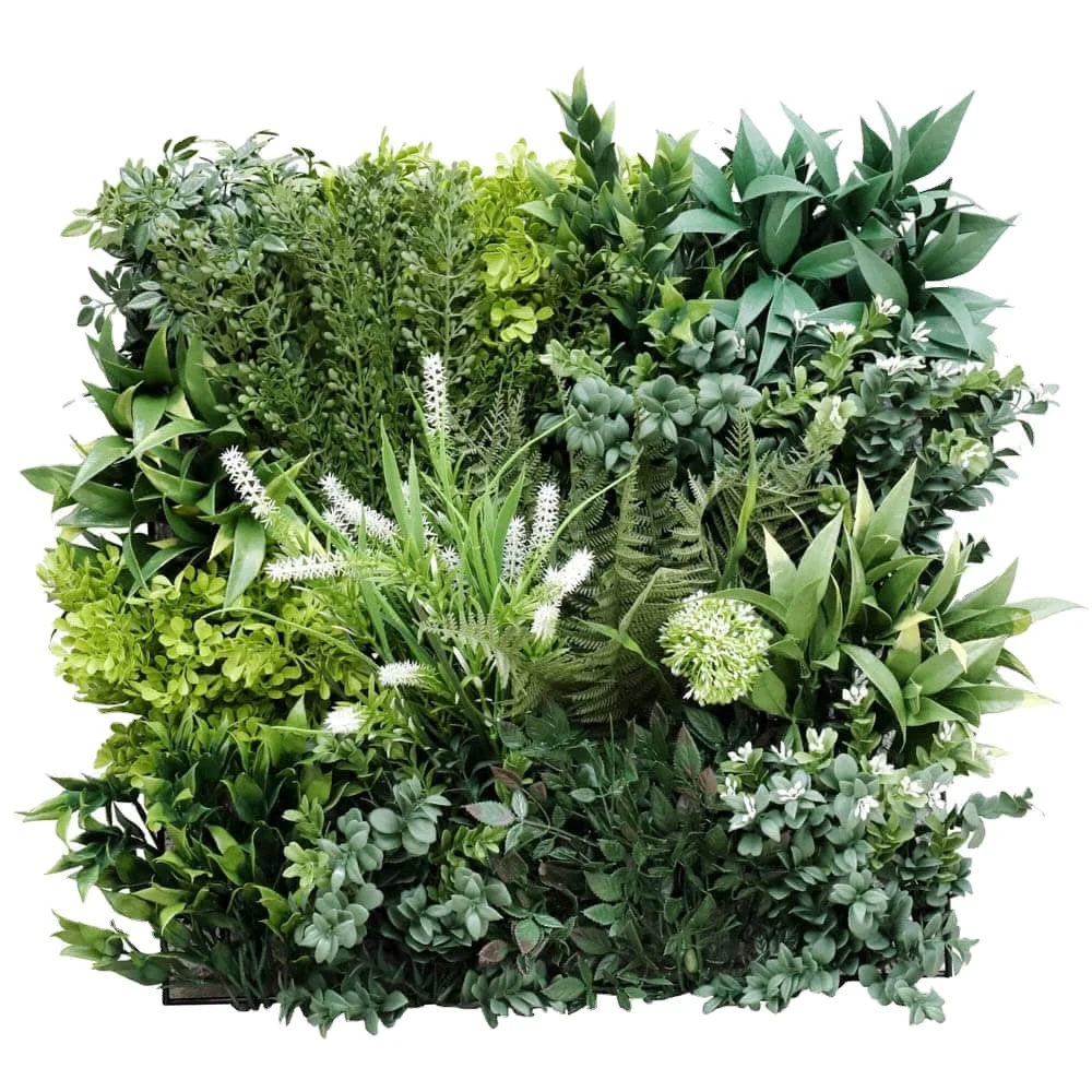 

artificial living green wall panel fire Resistant 1m x 1m