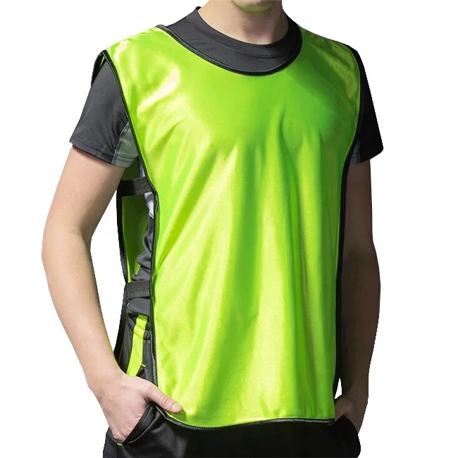 

OEM logo printing multi color size soft soccer training vest team football bibs, As picture