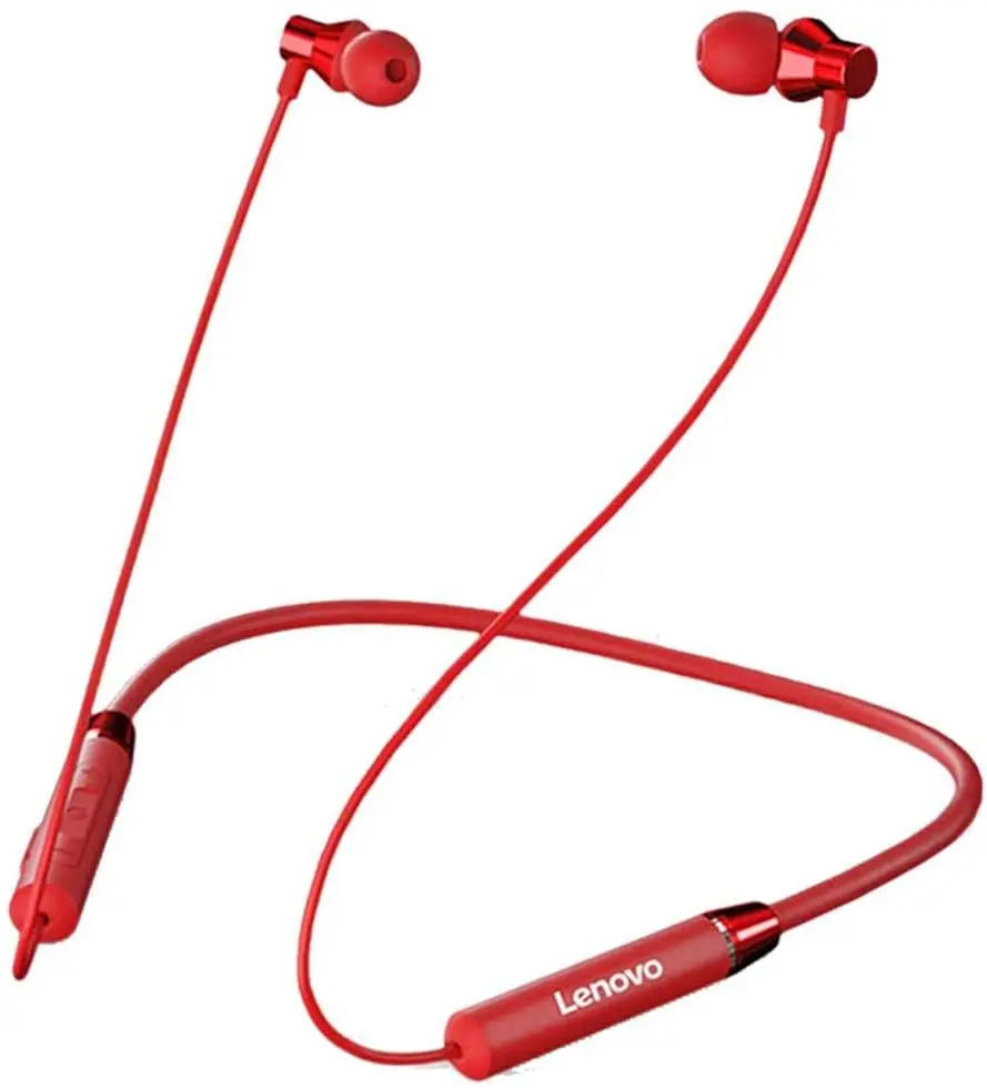 

New HE05 Bluetooth Original Lenovo IPX5 Waterproof Magnetic Neckband In ear Sport Wireless Earphones