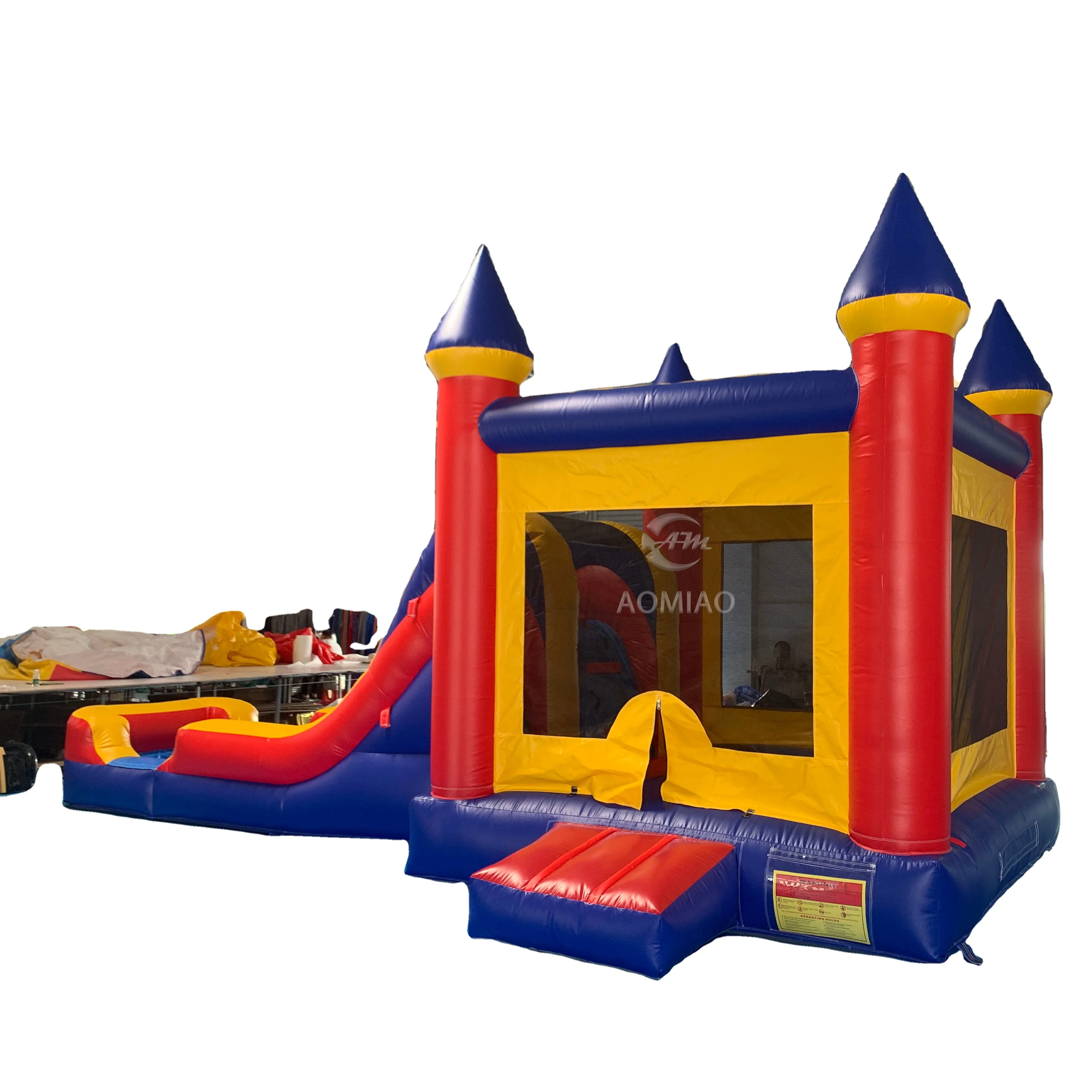 

Popular Inflatable Bouncer Air Water Slide Jumping Bouncy Castle Bounce House Combo With Pool