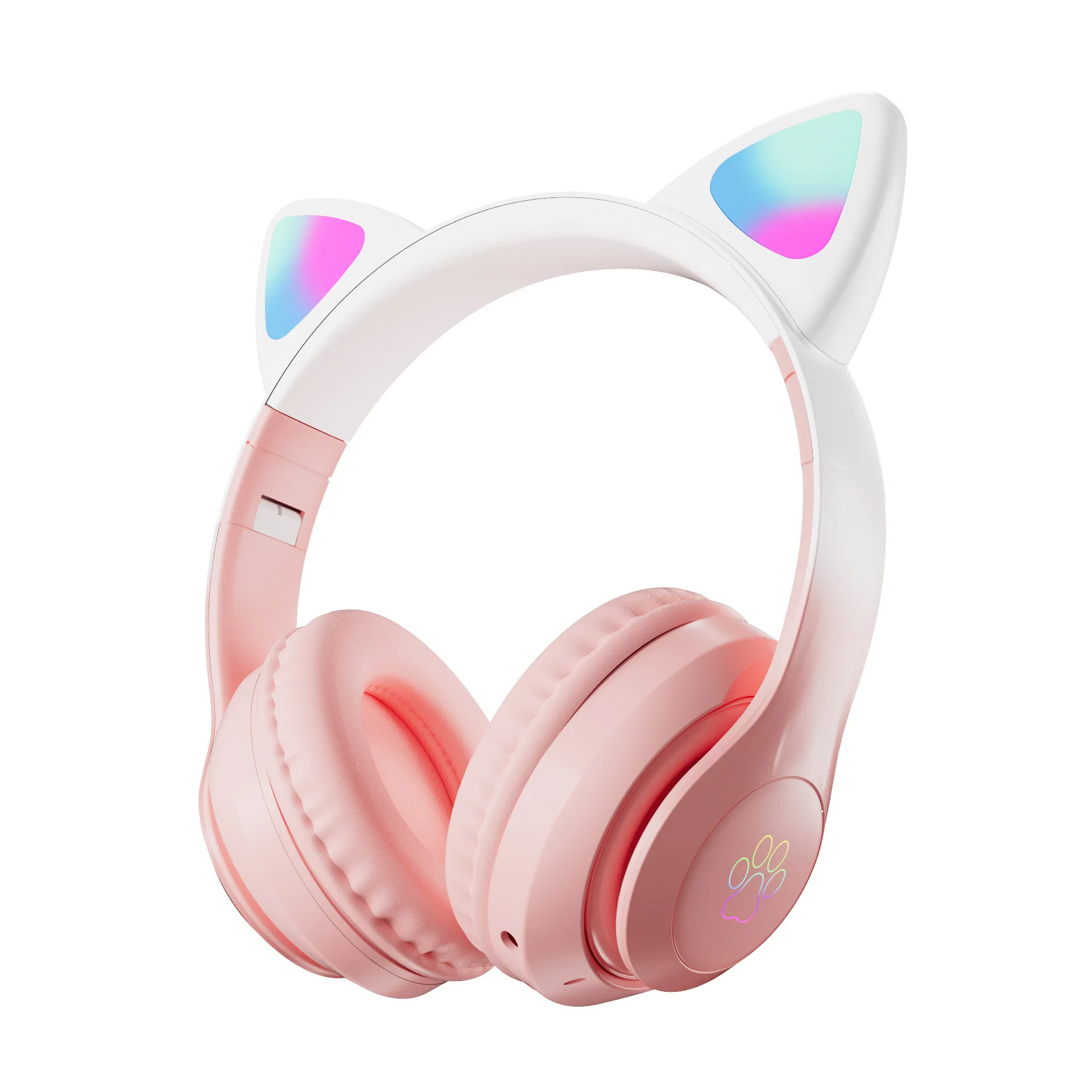 

JST-28 PRO Kids Wireless Headphones Cat Ears Wireless Children Headphones Cats For Girls Pink Wireless Headset Cat With Mic