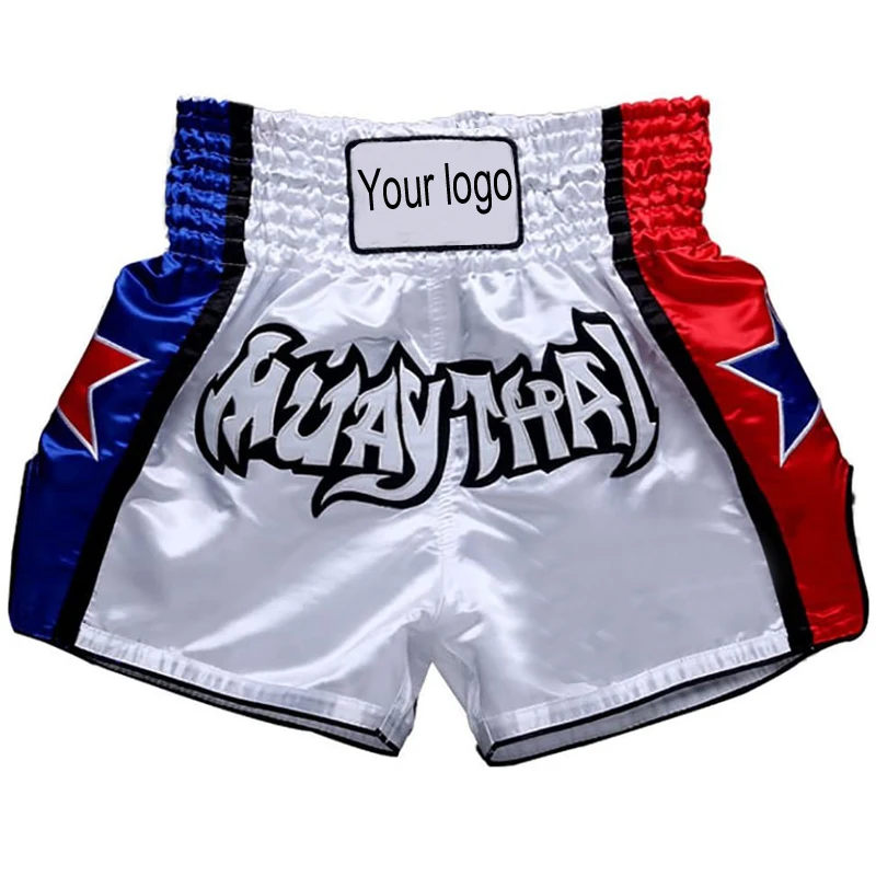 

Custom boxing shorts for men and women Sanda suit Muay Thai shorts Fighting competition training shorts custom logo