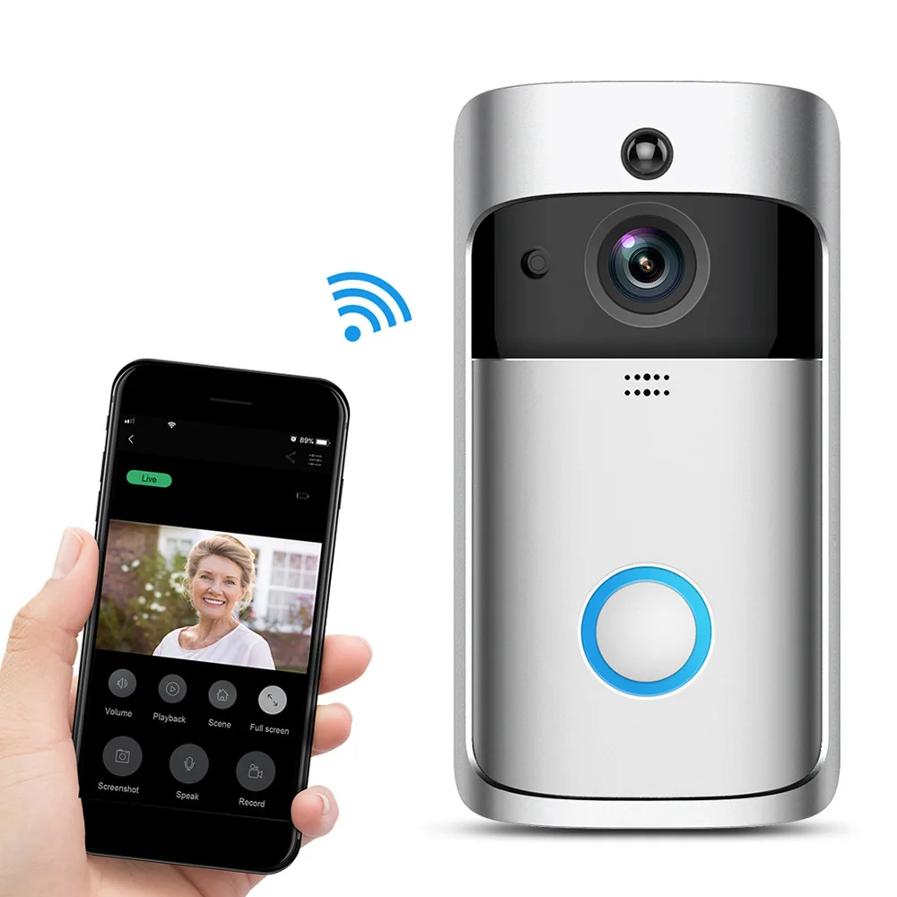 

V5 Smart Home Wireless Camera Video Doorbell WiFi Ring Doorbell