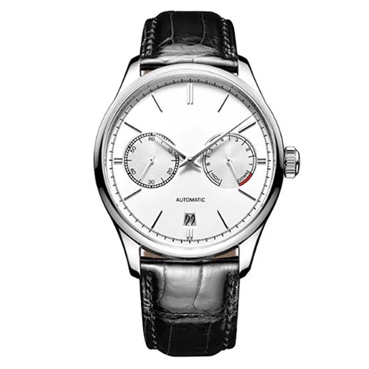Most popular items MOQ 100pcs factory waterproof auto date chronograph oem automatic watch