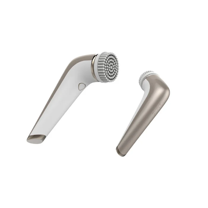 

Hot sales device portable 3 in 1 facial cleansing brush silcone brush facial massager with red light for woman use, Colorful