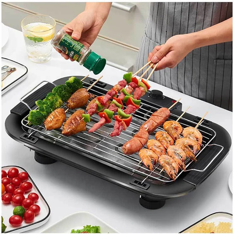 

Korea Electronic Pan Steel Indoor Smokeless Electric Barbeque Grill