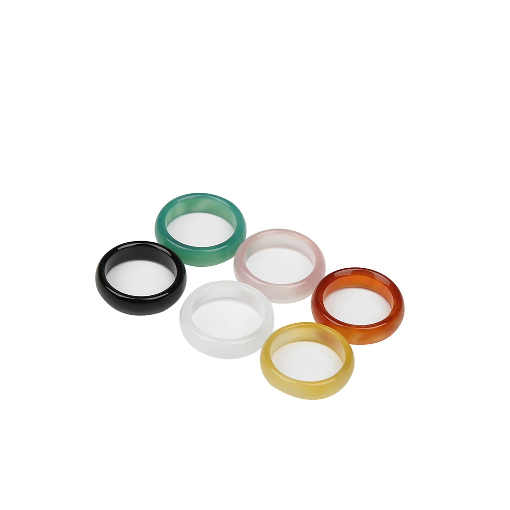 

Wholesale New Design Jade Stone Ring Natural Jade Jewelry Products For Beauty, Colorful
