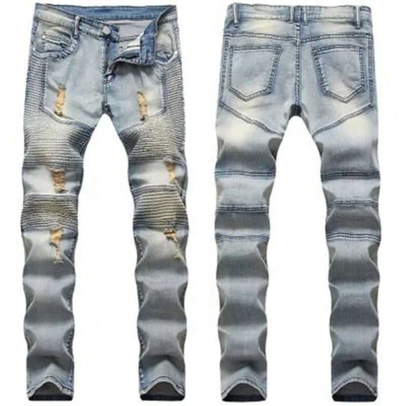 

Jhcentury Wholesale Men jeans Modern Design Street Fashion casual Straight jeans men's European Style pants, Customized color