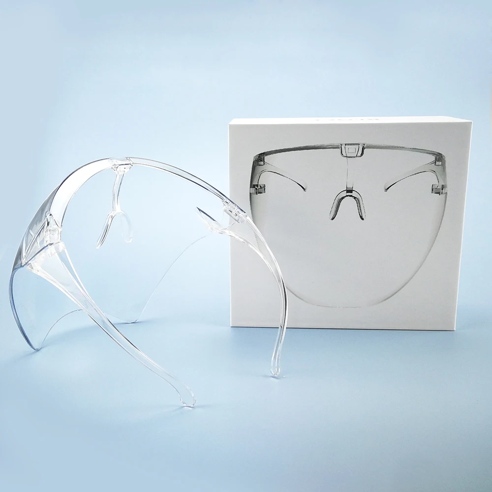 
Ready Stock Faceshield Transparent Designer Glasses Full Face Goggle  (1600096903144)