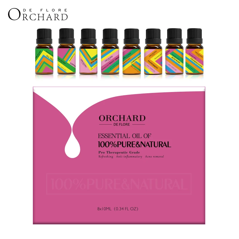 

Oil control moisturizing whitening acne treatment air fresh 10ml *8 100% pure esencial oil essential set