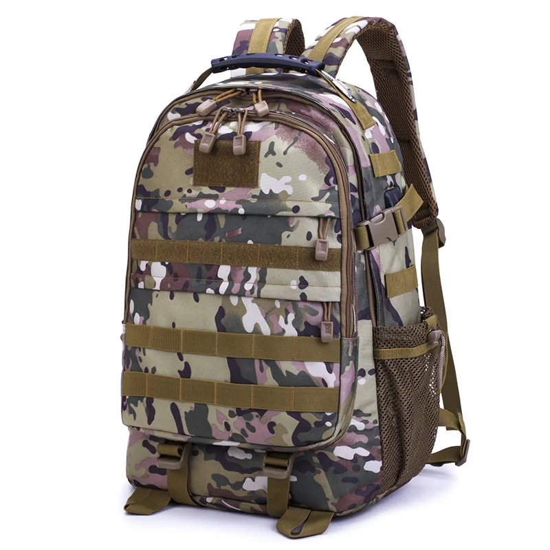 

New Camouflage usb Backpack Large Capacity Luggage Bag Fashion Student Outdoor Lightweight Mountaineering Bag for Men, Tactical duffle black khaki bag