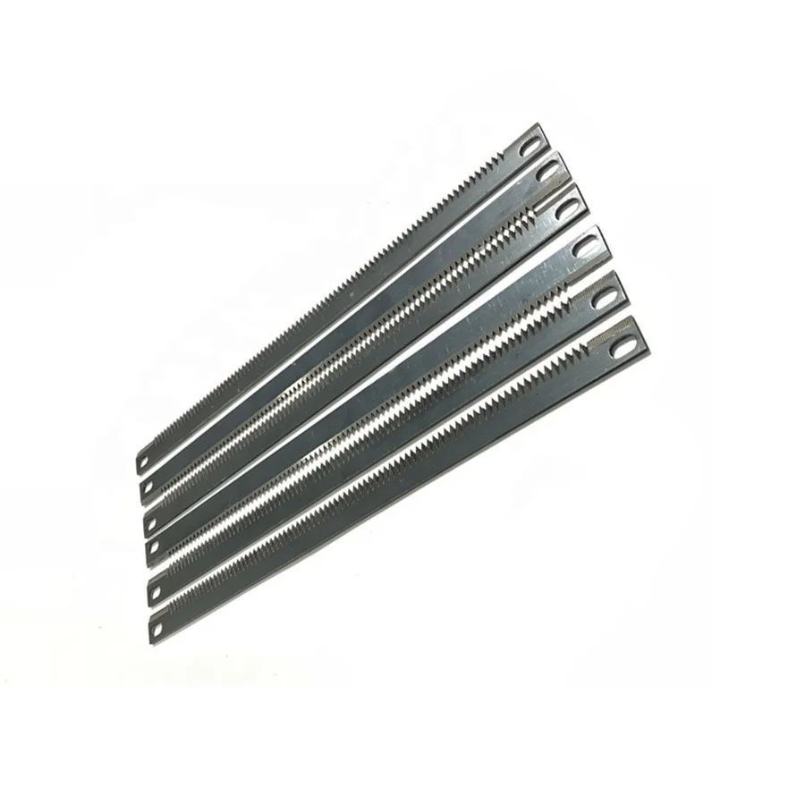 
Food industry plastic bag film cutting packaging machine serrated blades 