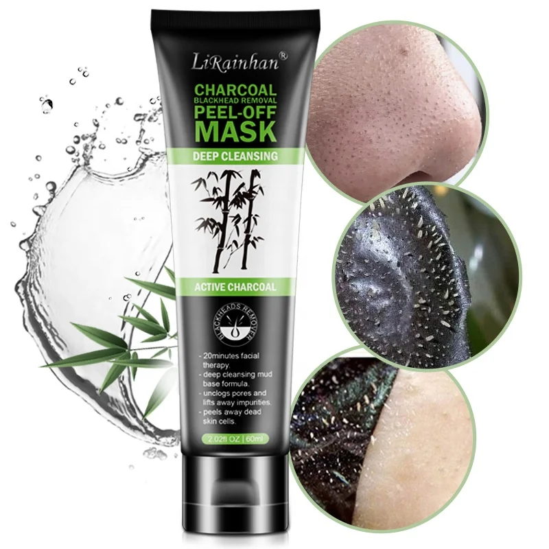 

Private Label OEM Charcoal Blackhead Removal Peel Off Mask Black Mask Facial Blackhead Peel Off Deep Cleansing Face Mask
