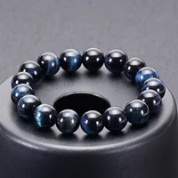 

Natural Stone Dark Blue Tiger Eye Bracelet Tiger Eye Stone Single Bracelet