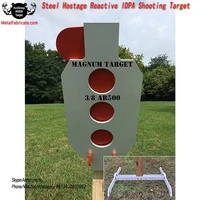 

ArmStrong Metal T511 AR500 Steel Target 3/8" Zipper Hostage Reactive Dueling Tree Shooting 2x4 Stand