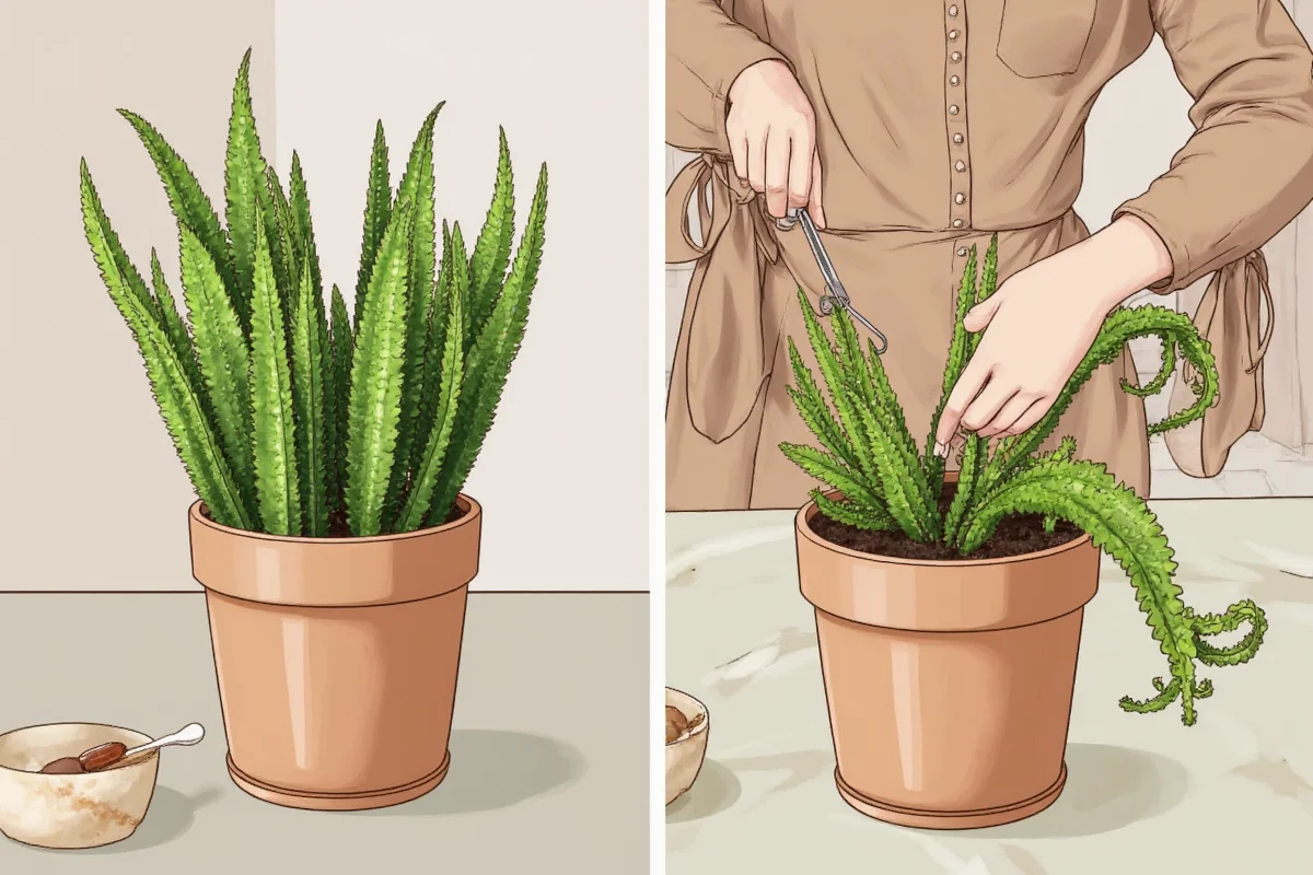 how to trim succulent plants