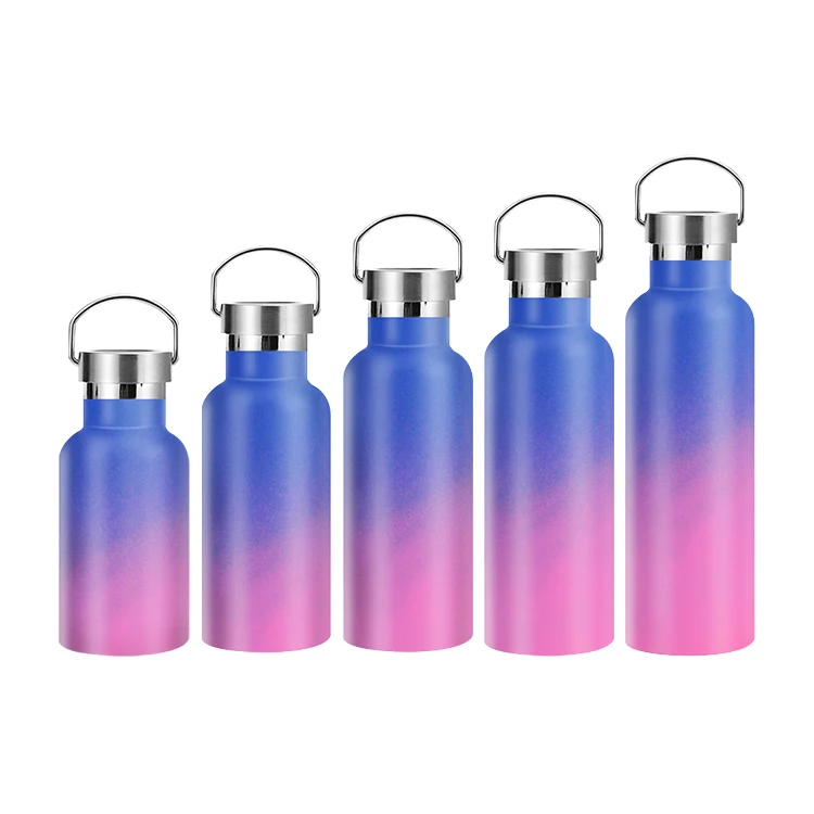 

Heat Preservation Vacuum Insulated Double Wall Water Bottle 304 SS Water Flasks, Blue, black, white and custom pantone color