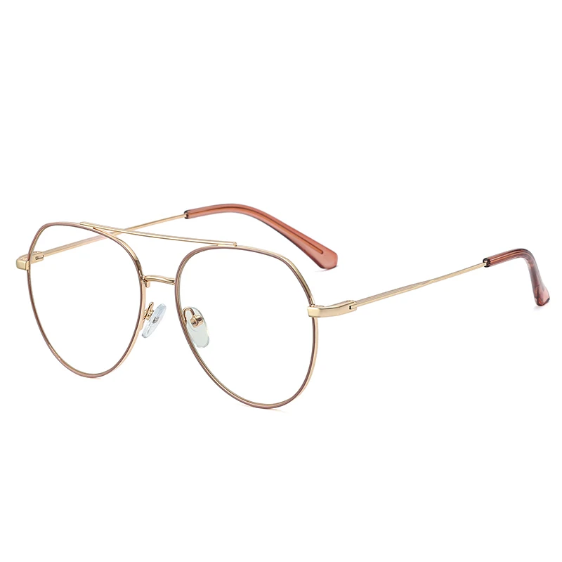 

SHINELOT 95852 Vintage Designer Anti Blue Light Metal Glasses Frames TR90 Round Eyeglasses Frames Fashion Women Eyewear