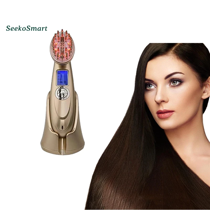 

anti hair loss treatment electric LED red light ozone sterilization massage care laser hair regrowth comb for men