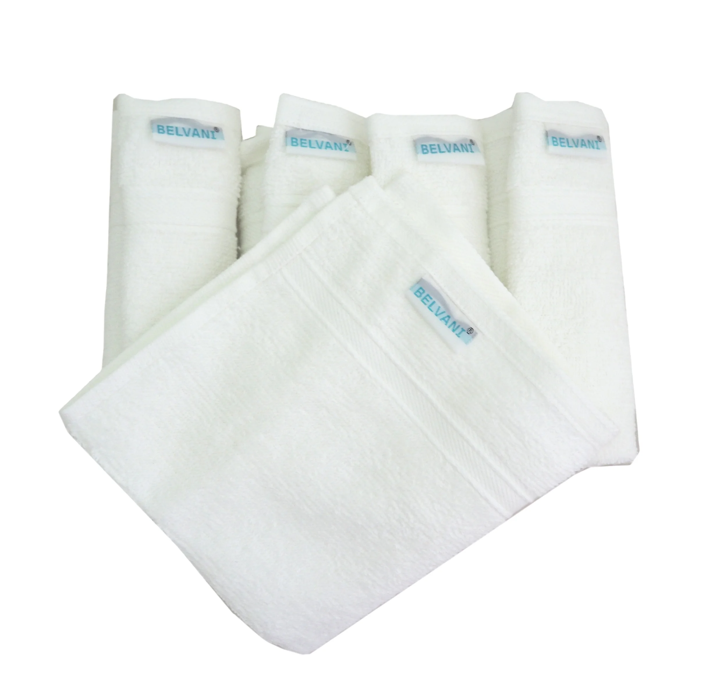 
Solid Color Plain Embroidered Square Eco Friendly Towels Bath 100% cotton In Polybag Packing 