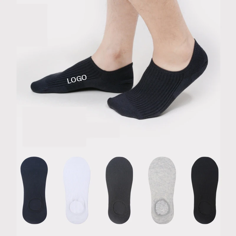

Custom Logo Cheap Wholesale No Show Socks Women Summer Breathable Low Cut Socks Classical Black White Grey Invisible Socks