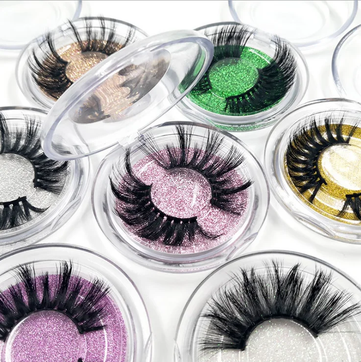 

Hot lash styles sample packs wholesale real mink lashes 15mm 20mm 22mm 3d mink eyelashes natural fluffy lashes, Black