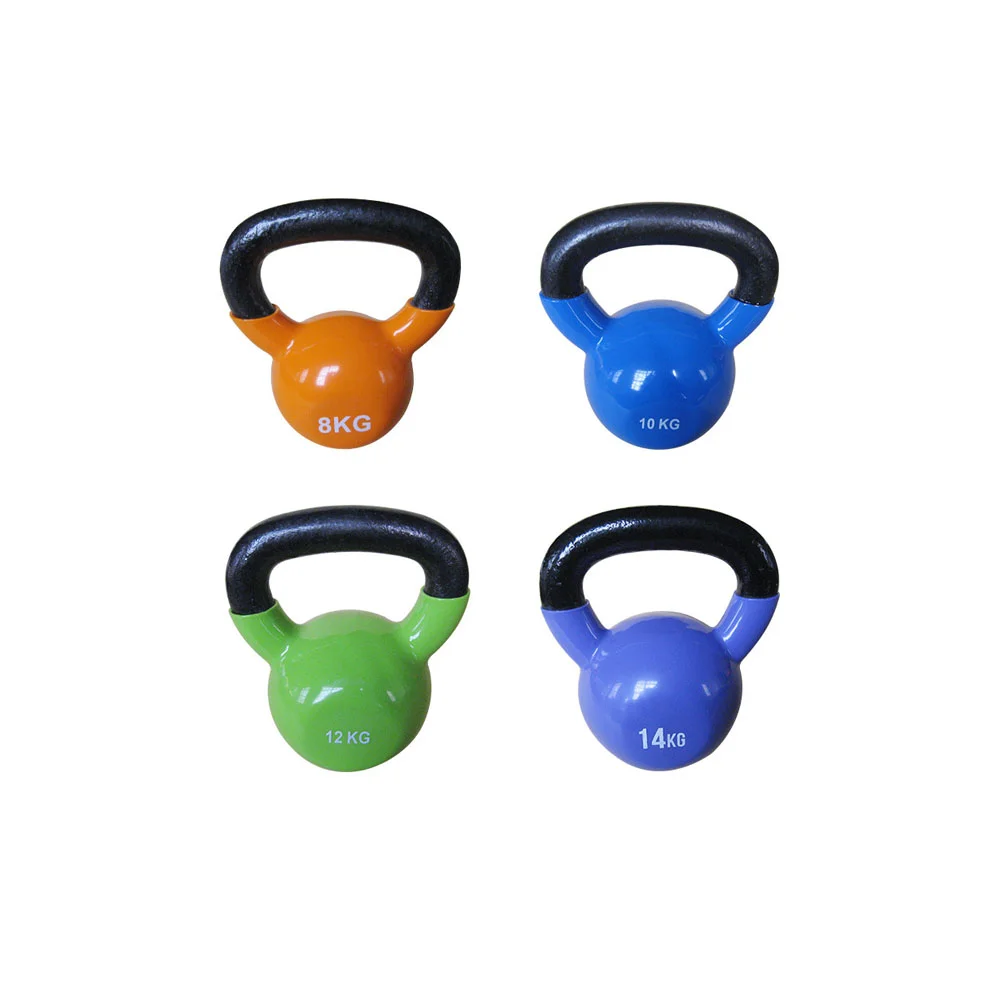 

Hot sale russian weight loss muscle strength training 6kg 8kg 12kg kettlebell, Many color