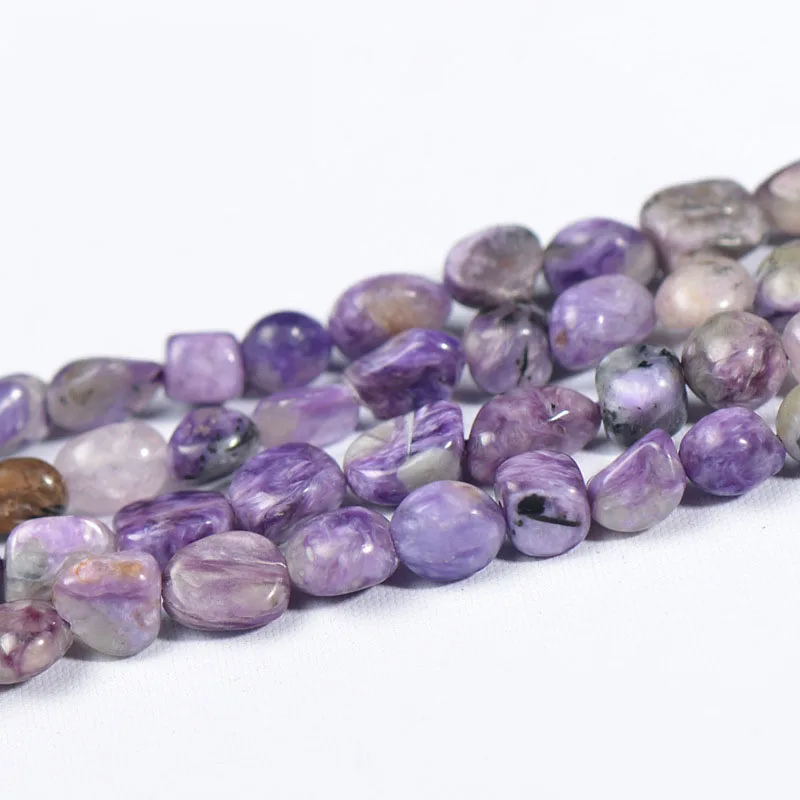 

2020 Wholesale Lot Charoite Beads Irregular Shape 4*6*8mm Natural Stone Beads Semi-precious Stone Beads
