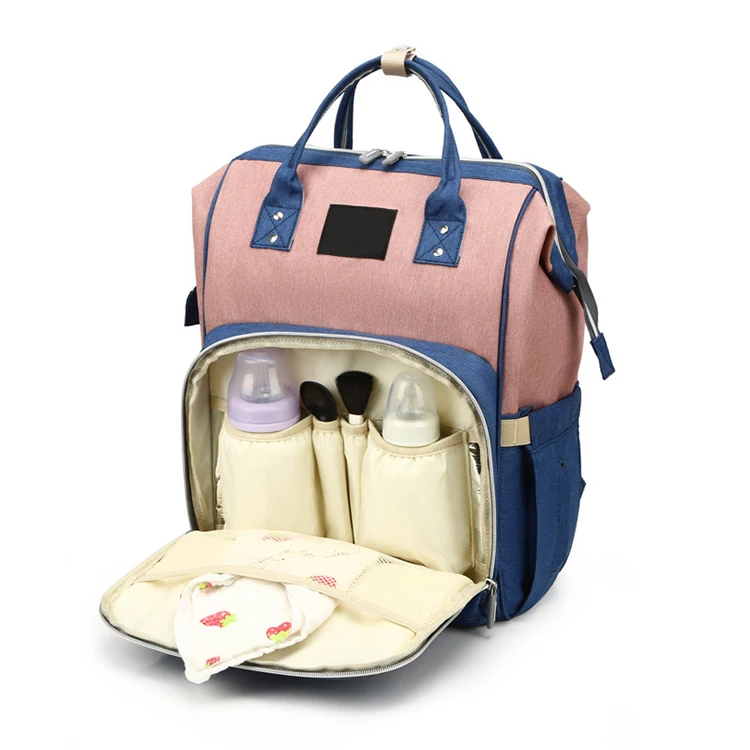 

Wholesale custom fashion multifunctional women travel USB backpack large-capacity mommy bag baby diaper bag, Customized colors