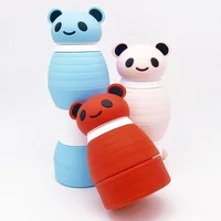 

Livesilicone wholesale best branded collapsible Fda kids animals Silicone water bottle