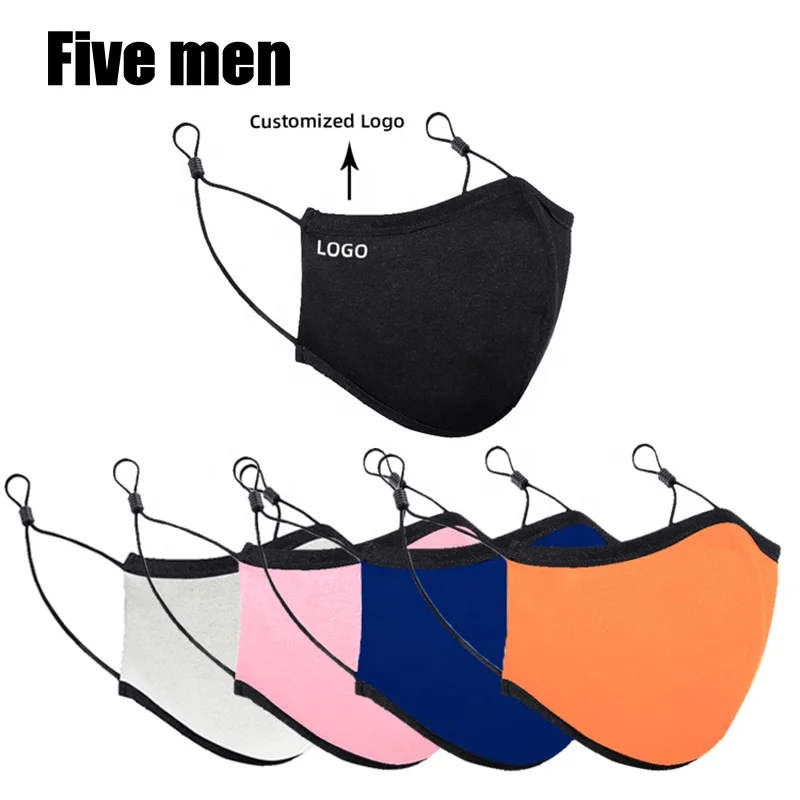 
Custom Cotton Facemask Reusable Facemask With Logo 
