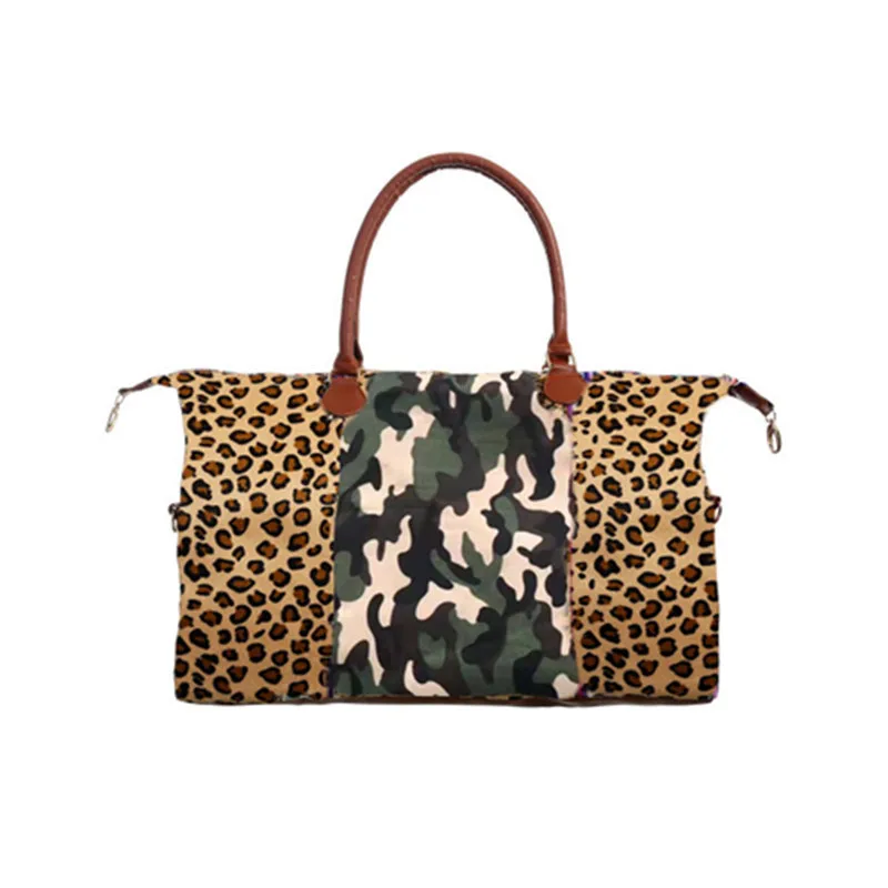 

Wholesale Camouflage leopard print patchwork Weekender Bag Large Capacity Duffel Bag leopard Travel Bag, #1,#2,#3,#4,#5,#6,#7,#8