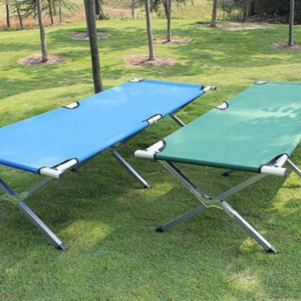 

Wholesale Camping Bed Folding Sleeping Bed Camping Outdoor Portable Camp Bed Foldable Military Army Cot, Red, yellow, blue, green, white, black, customised, customized color