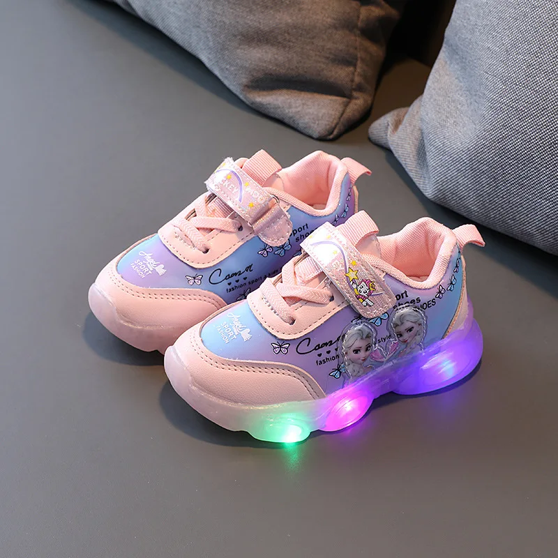 

Hot sale Boys girls Fashion luminous sneakers Good quality LED light up shoes colorful children shine glowing sneakers