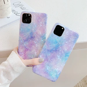 Glossy Marble Soft TPU Case iPhone 7 8+ to 11 Pro Max