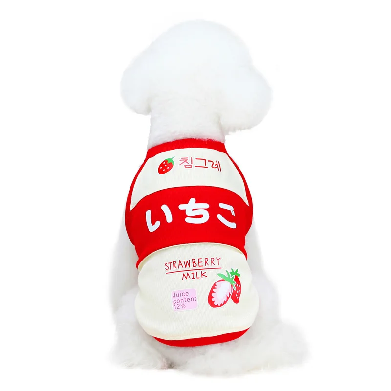 

Factory Wholesale Custom Summer Fruit T-shirt for Pet Dogs Pet Apparel, As picture