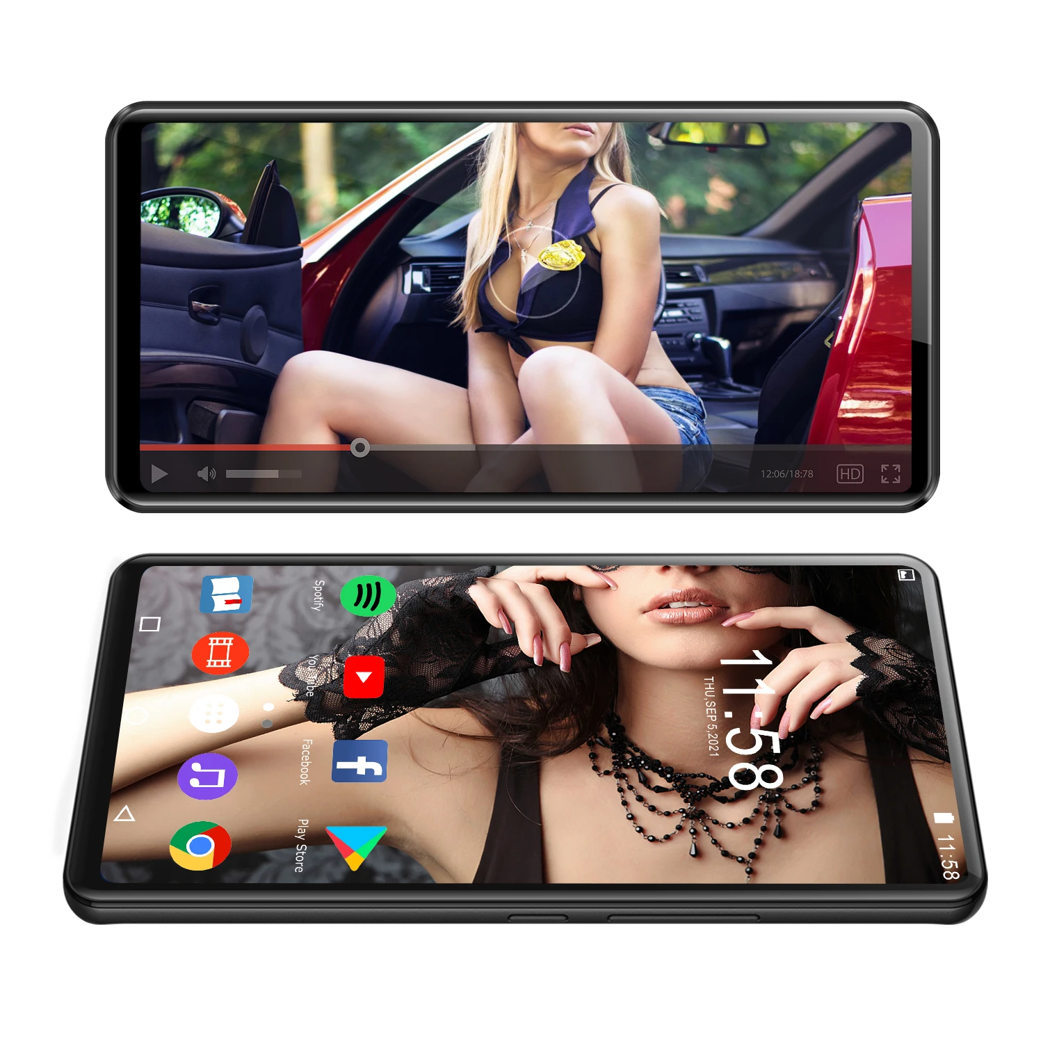 

S21 Bt Touch screen 6 inches BT WIFI Android home office recreation new movie free download sexy videos mp3 mp4 player, Gray/customize