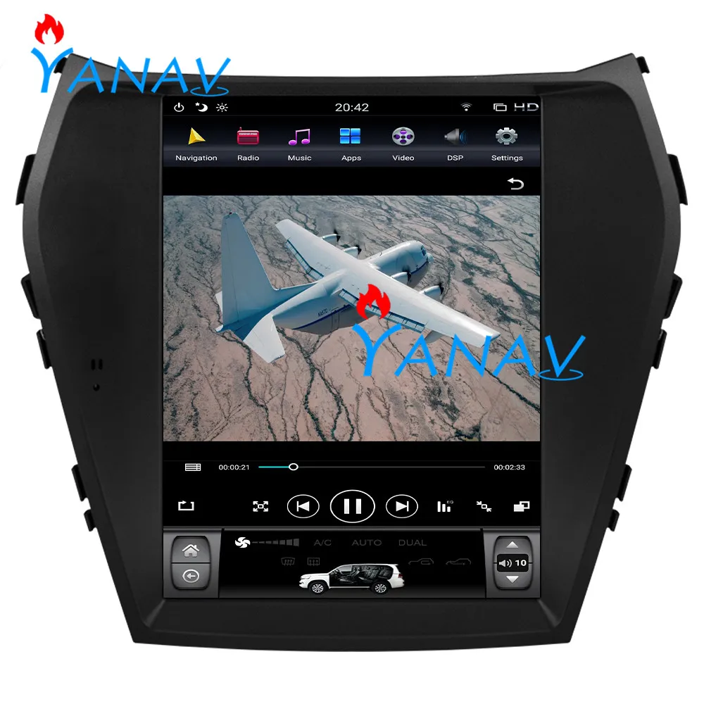 

10.4 inch Android 9 WiFi GPS Navigation For-Hyundai IX45 Santa Fe 2013-2018 Vertical Touch Screen Radio Dvd Player Car Stereo