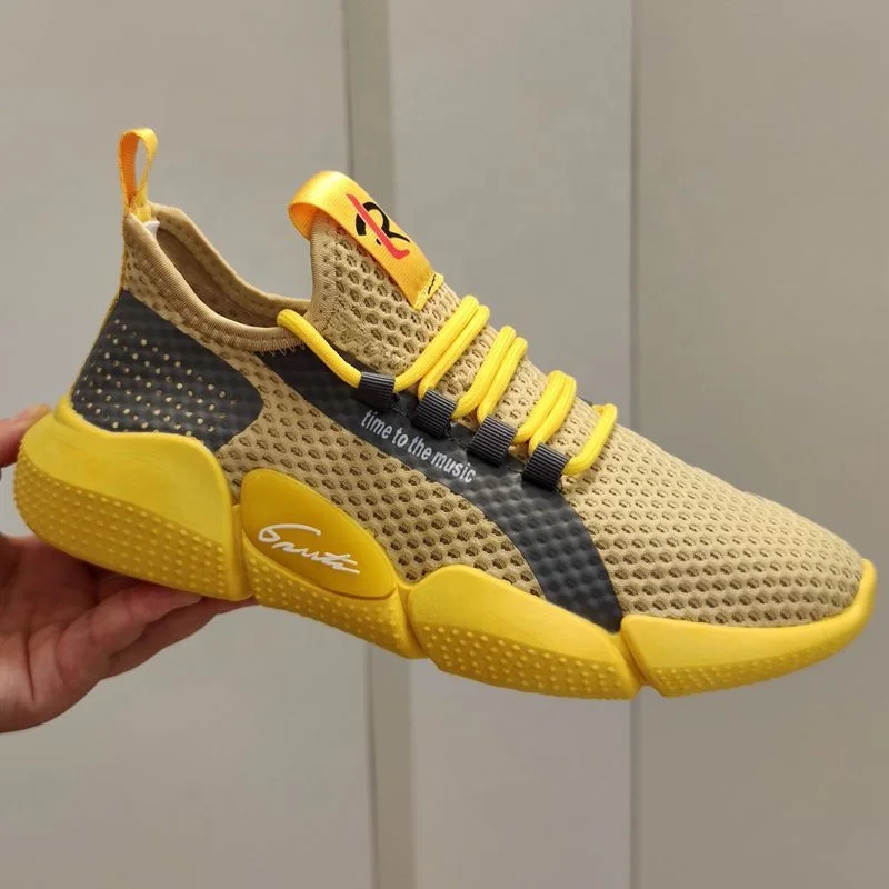 

Wholesale mesh breathable shoes fashion casual non-slip men's running sneakers, Picture shows
