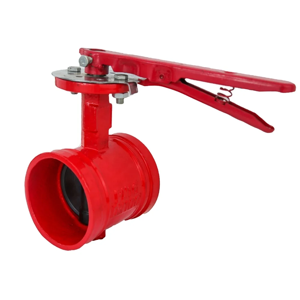 

A216 WCB 150LB 10inch Double Flange Butterfly Valves With Gear Operator, Red or customized