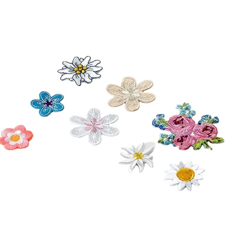 

Fabulous Custom Flower Embroidery Patch for Garments