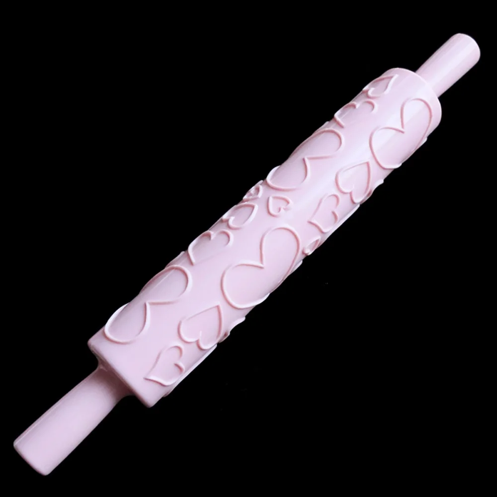 

Fondant Cake Tool Fondant Sugar Crust Embossing Stick Size Heart Shape Embossing Stick Baking Rolling Exhaust Stick Kitchenware