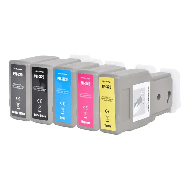 

Compatible For Canon imagePROGRAF iPF830/840/850mfp Printer Ink Tank PFI-320 PFI320 PFI 320 Replacement Ink Cartridge