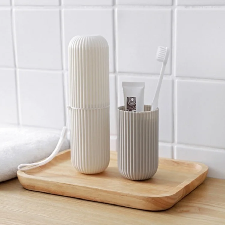 

Travel Toothbrush Box Toothbrush Organizer Dust-proof Tooth Brush Holder Case Storage Box Bathroom Accessories, As photo