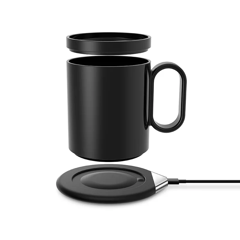 

IBD Factory High Quality Heated Cup Wireless Charger Wireless Charging For Mobile Phone, Black
