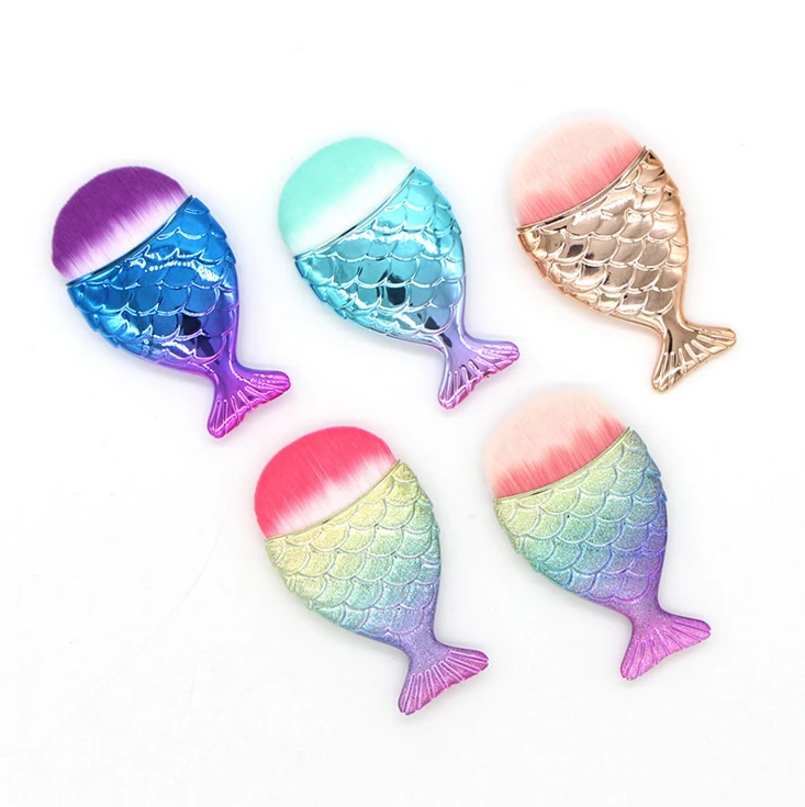 

Single small fish foundation makeup brush beauty fish tail cosmetic brush