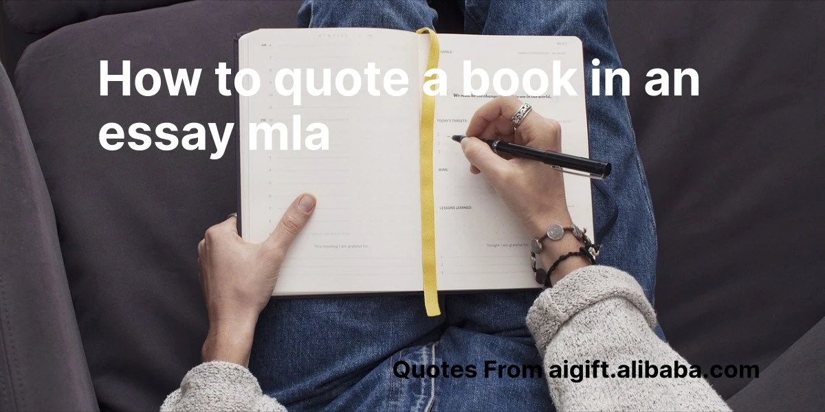 how to quote a book in an essay mla
