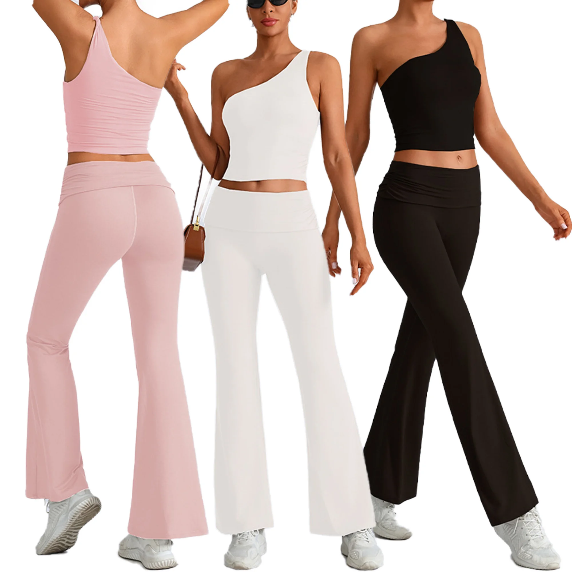 两件式High Elasticity抗皱Yoga Set