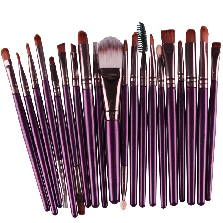 

20pcs Professional High Quality Privare Label Custom Pink Smudge Synthetic Fibre Foundation Makeup Brush